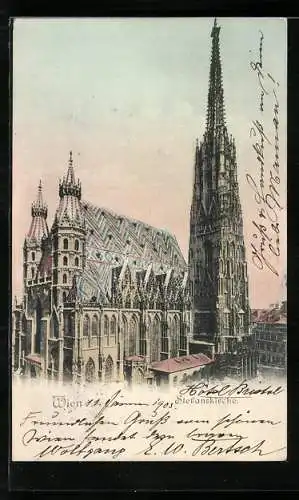 AK Wien, Blick auf die Stefanskirche