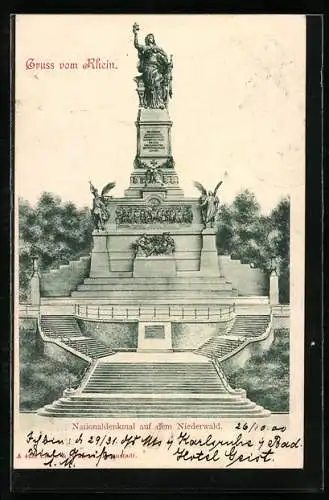 AK Rüdesheim, Nationaldenkmal auf dem Niederwald
