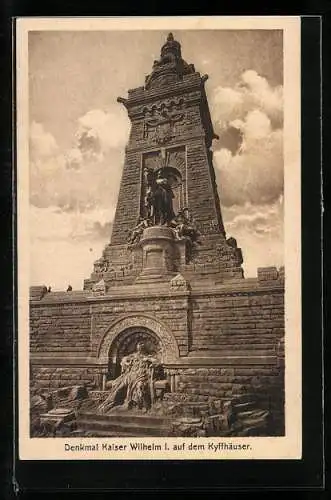 AK Kyffhäuser, Blick auf das Denkmal Kaiser Wilhelm I