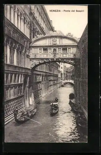 AK Venezia, Ponte dei Sospiri, Seufzerbrücke