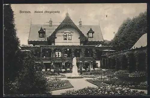 AK Bremen, Meierei, Bürgerpark