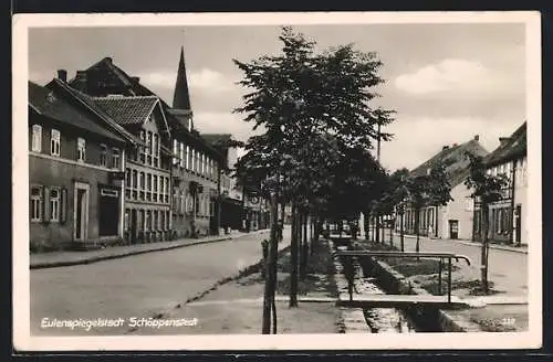 AK Schöppenstedt, Blick entlang der Stobenstrasse