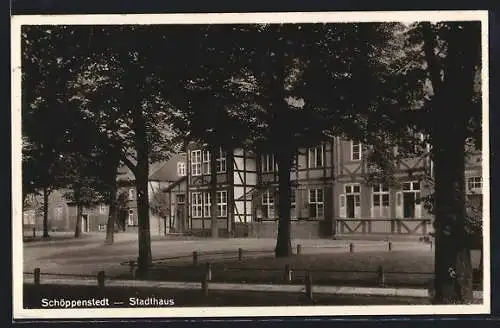 AK Schöppenstedt, Blick auf das Stadthaus