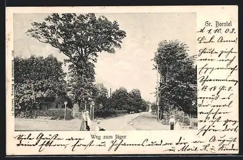 AK Hamburg-Gross-Borstel, Weg zum Jäger