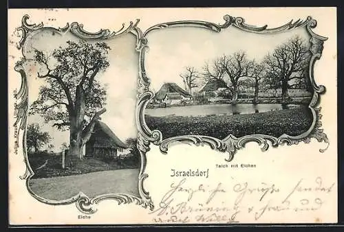AK Israelsdorf, Teich mit Eichen