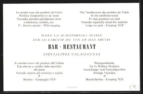 AK Charrat /Valais, Bar-Restaurant Mon Moulin