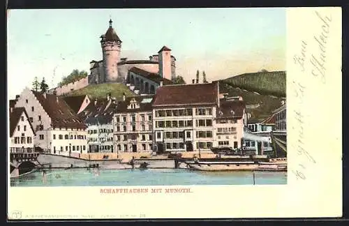 AK Schaffhausen, Ortsansicht mit Munoth