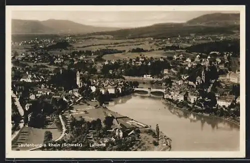 AK Laufenburg a. Rhein, Fliegeraufnahme der gesamten Stadt