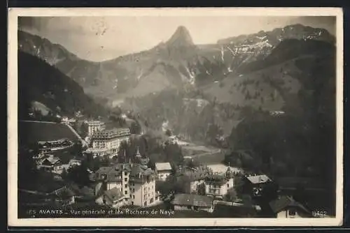 AK Les Avants, Vue générale et les Rochers de Naye