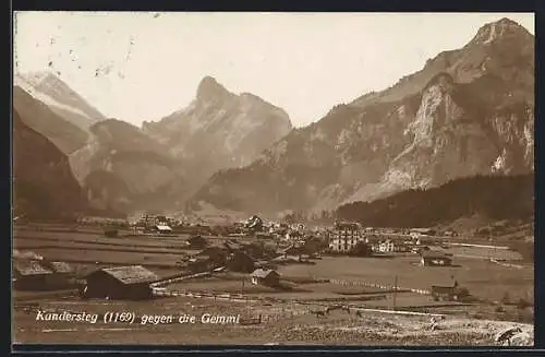 AK Kandersteg, Gesamtansicht mit Blick gedgen die Gemmi