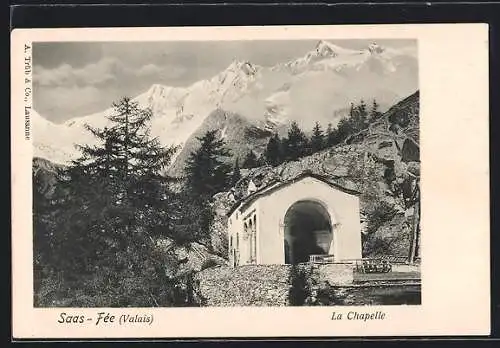 AK Saas-Fée /Valais, La Chapelle