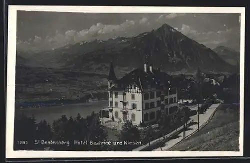 AK St. Beatenberg, Hotel Beatrice und Niesen