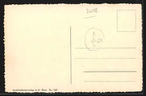 AK St. Beatenberg, Ortsansicht aus der Vogelschau