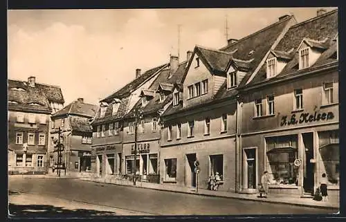 AK Artern, Geschäfte in der Karl-Marx-Strasse