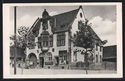 AK Kürzell, Strassenpartie mit Rathaus