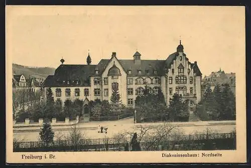 AK Freiburg i. Br., Nordseite des Diakonissenhauses