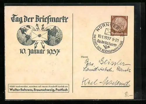 AK Tag der Briefmarke 1937