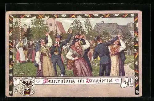 Künstler-AK Ernst Kutzer: Bauerntanz im Innviertel