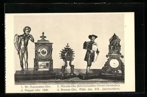 AK Verschiedene Uhren aus dem Uhren-Museum der Stadt Wien