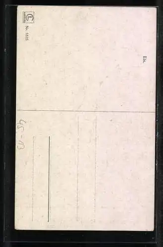 Künstler-AK Mann und Frau mit Schlittschuh