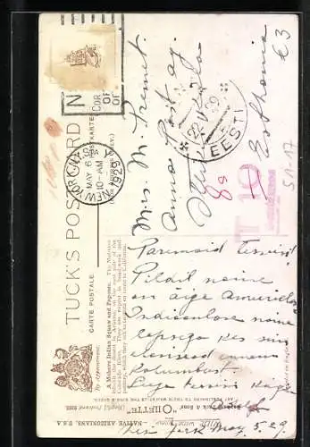 Künstler-AK A Mohave Indian Squaw and Papoose