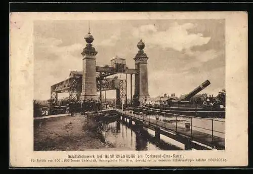 AK Schiffshebewerk bei Henrichenburg am Dortmund-Ems-Kanal