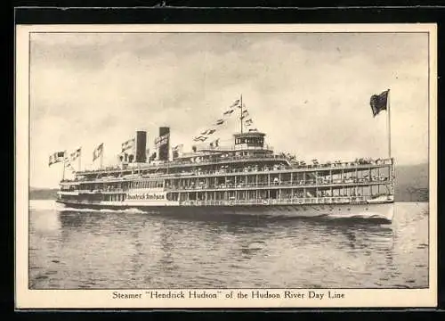 AK Steamer Hendrick Hudson of Hudson River Day Line