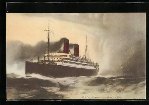 AK Passagierschiff RMS Carmania d. Cunard Line