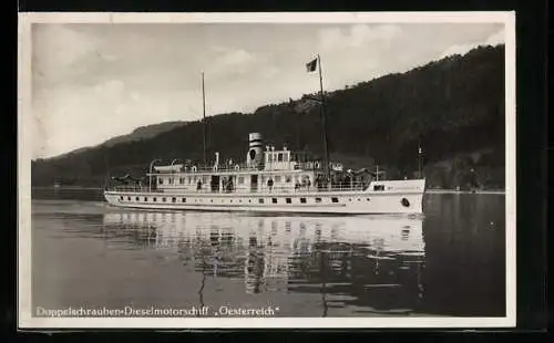 AK Motorschiff Oesterreich auf dem Bodensee