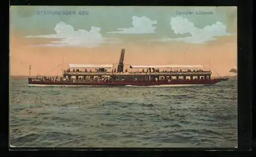 AK Dampfer Luitpold auf dem Starnberger See