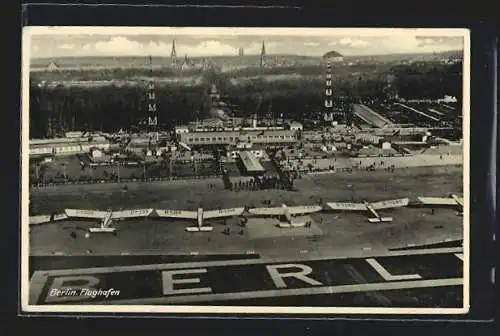 AK Berlin, Flughafen aus der Vogelschau