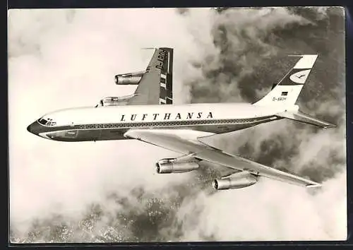AK Lufthansa, Boein Jet 720 B in der Luft