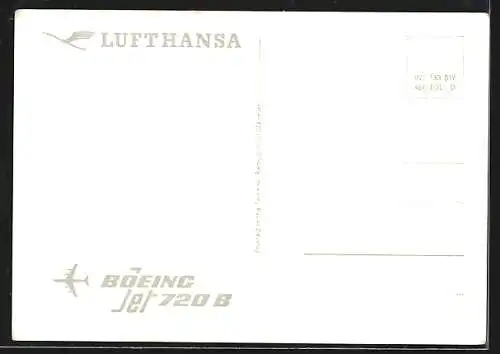 AK Lufthansa, Boein Jet 720 B in der Luft