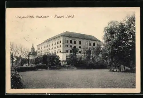AK Reichstadt, Blick auf das kaiserl. Schloss