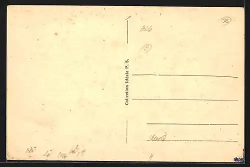 AK Alger, Rue Michelet et la Poste, Strassenbahn