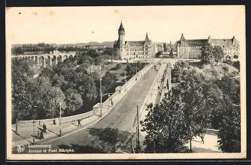 AK Luxemburg, Avenue et Pont Adolphe