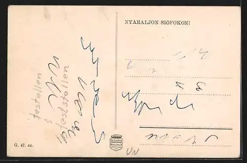 AK Siófok, Badegäste am Strand