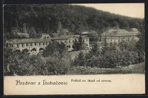 AK Luhacovic, Pohled na lázne od severu