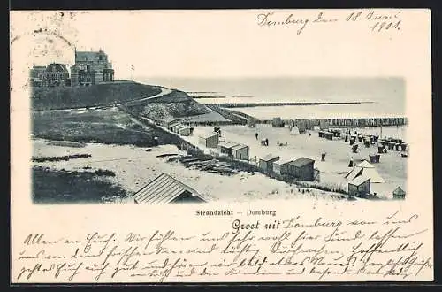 AK Domburg, Strandzicht