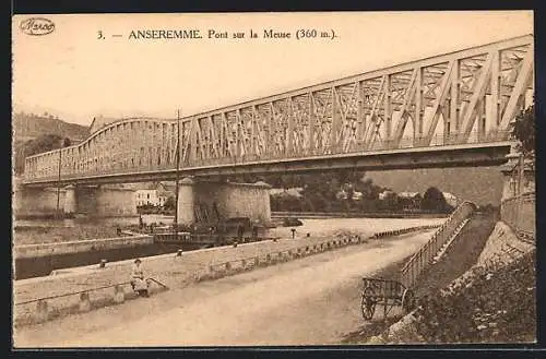 AK Anseremme, Pont sur la Meuse