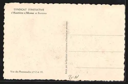 AK Hastière-par-de-là, Panorama mit Brücke