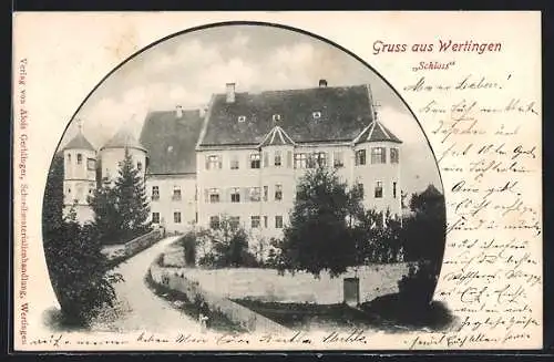 AK Wertingen, Blick auf das Schloss