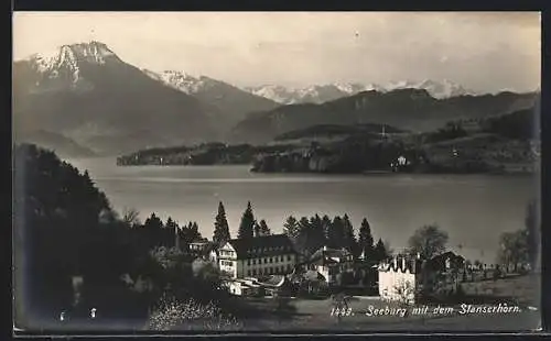 AK Kreuzlingen, Seeburg mit dem Stanserhorn