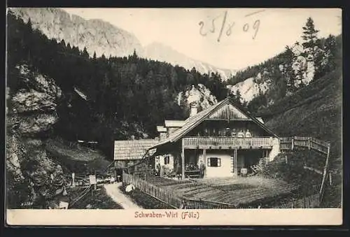 AK Aflenz, Gasthaus Schwaben-Wirt in der Fölz