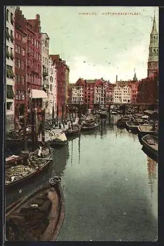 AK Alt-Hamburg, Speicherhäuser am Hopfenmarktfleet