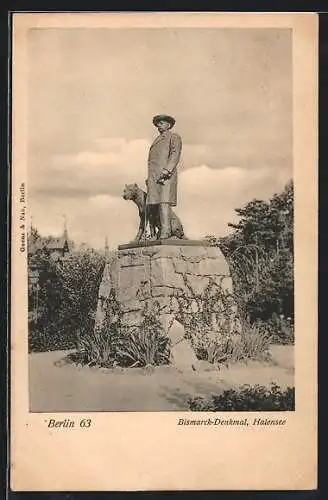 AK Berlin-Halensee, Bismarck-Denkmal