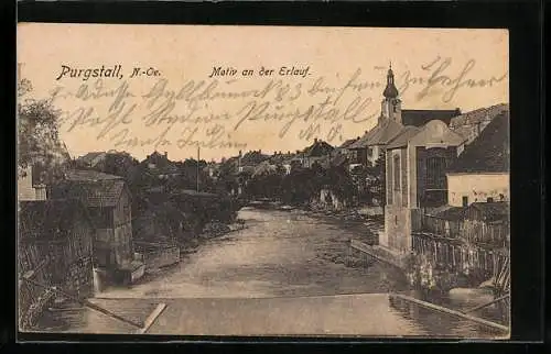 AK Purgstall /N.-Oe., Motiv an der Erlauf