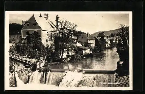 AK Purgstall /N.-Oe., Wehr in der Erlauf