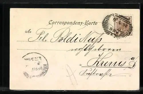 AK Wien, Franz Josefs-Quai im Sonnenschein