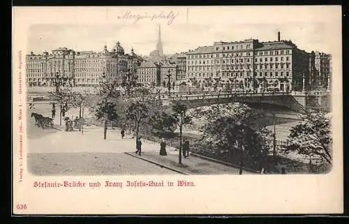 AK Wien, Franz-Josefs-Kai und Stephaniebrücke